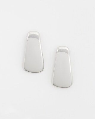 Curved Silver Tone Earrings | Chico's