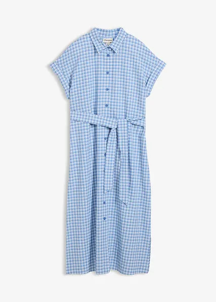 Hemdblusenkleid aus Leinenmix | Bonprix DE