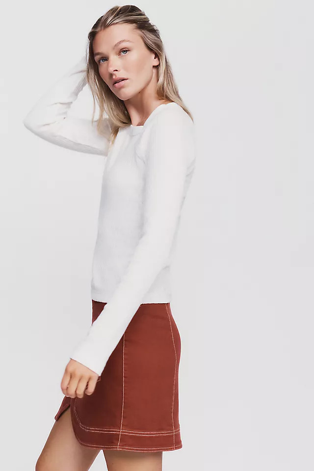 Square Neck Long Sleeve Top | Anthropologie (US)