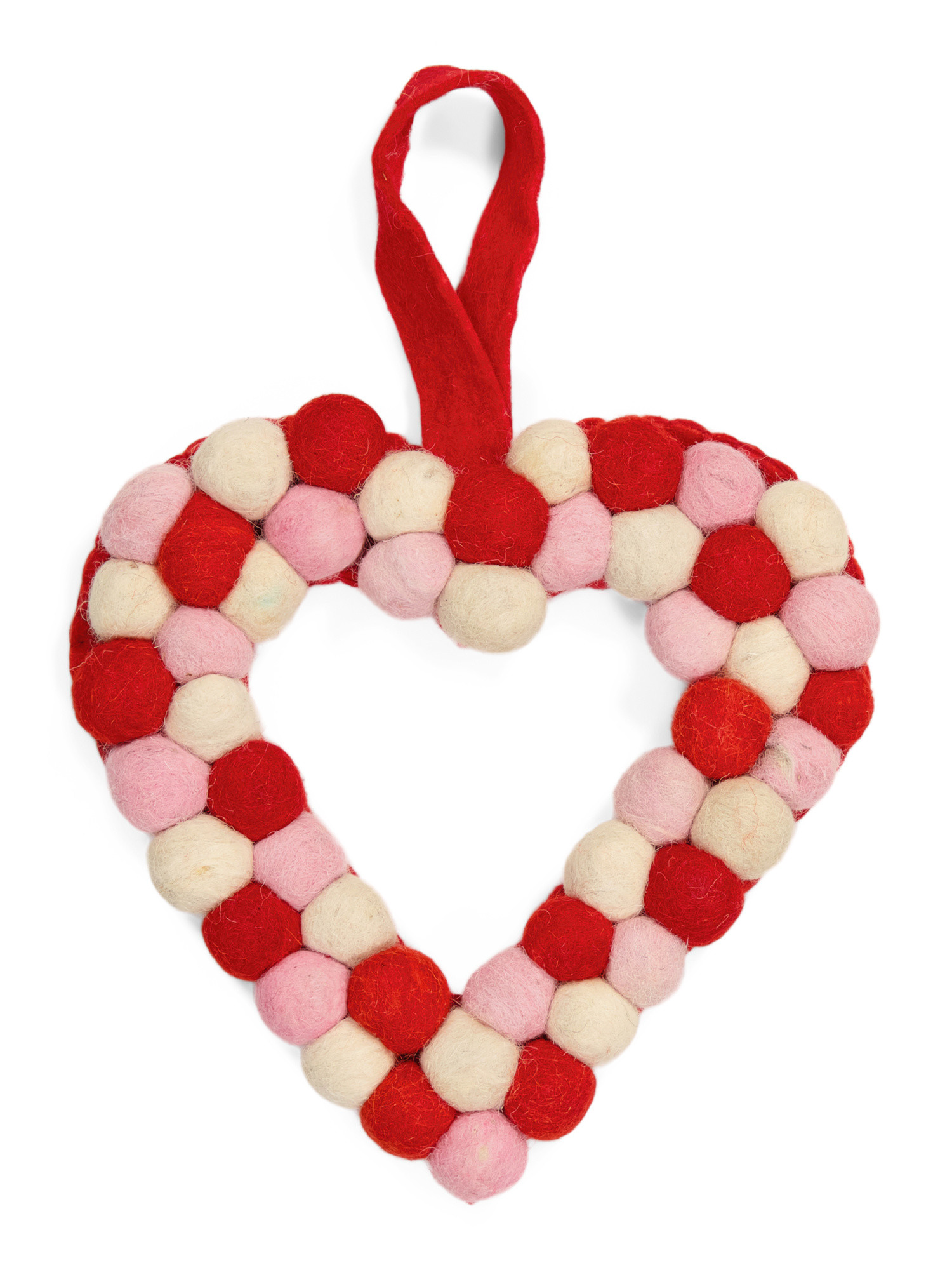 8.5in Pom Heart Wreath | The Global Decor Shop | Marshalls | Marshalls