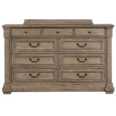 Transitional Dresser with English Dovetail Drawers and Metal Handles | Wayfair North America