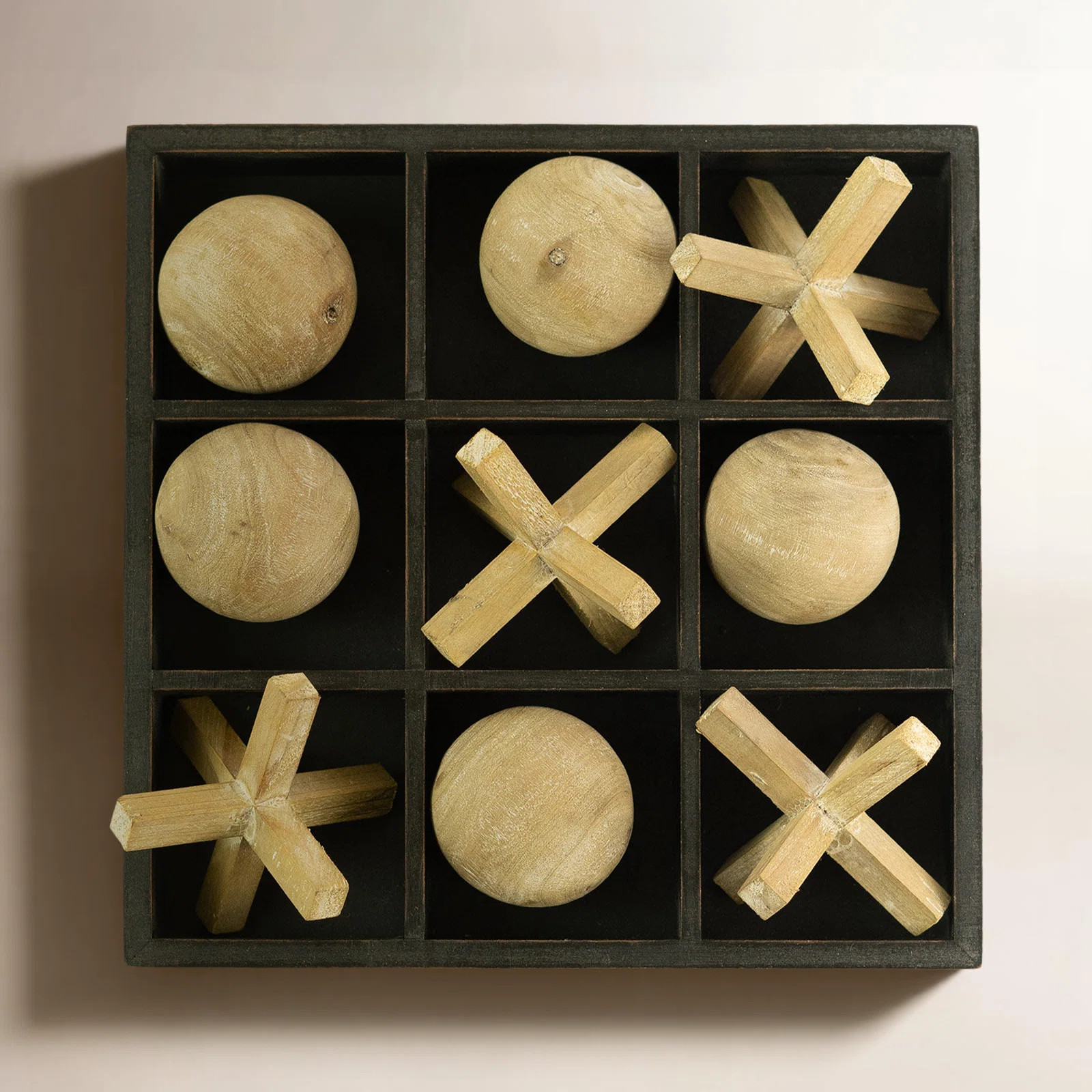 Rafael WOODEN TIC-TAC-TOE SET | Wayfair North America