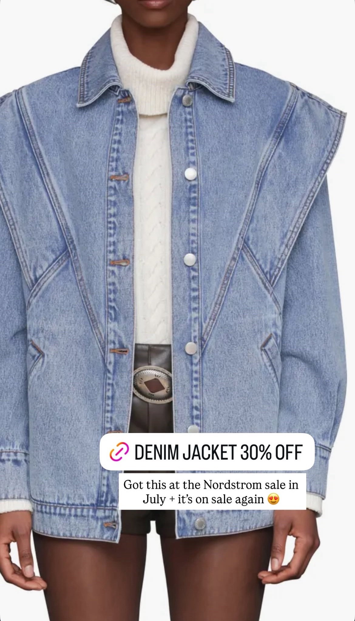 My oversized denim jacket is on sale again for 30% off!!

#LTKSaleAlert #LTKootd #LTKGiftGuide