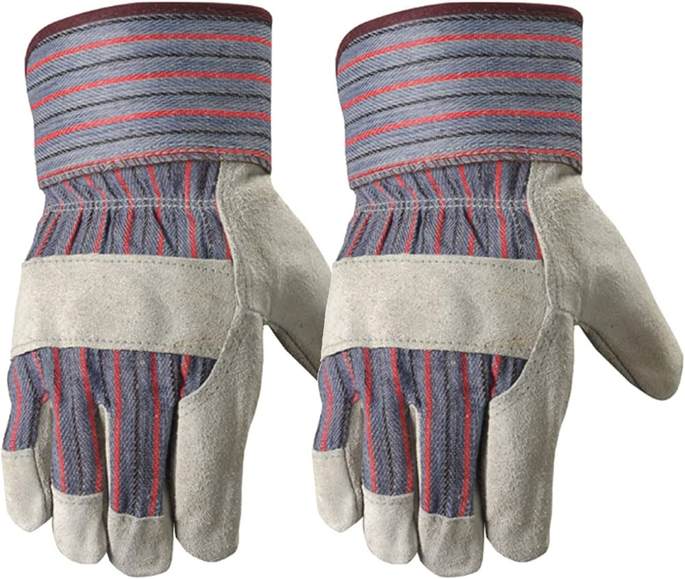 Wells Lamont 2 Pair Pack Men's Leather Work Gloves with Heavy Duty Reinforced Palms, Large (4006N... | Amazon (US)