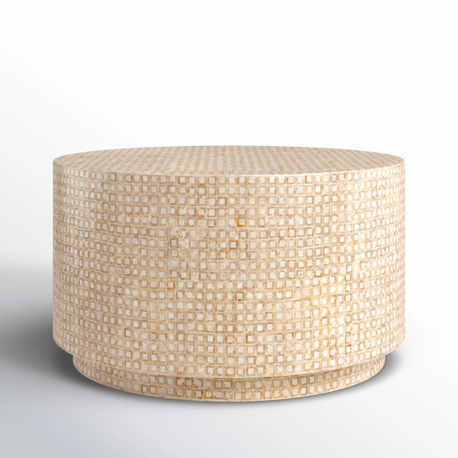 Denn Drum Modern Shell Finish  Coffee Table | Wayfair North America