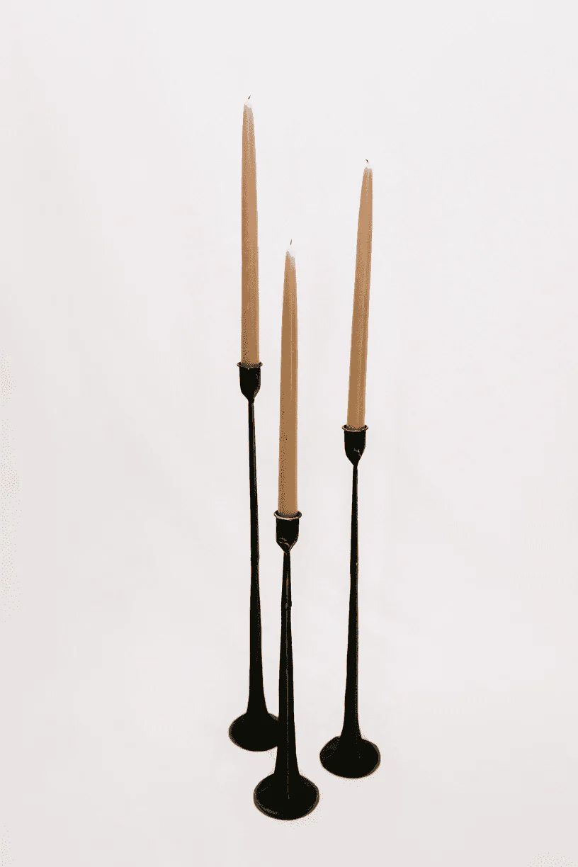 Elissa Iron Taper Candle Holder - 3 Sizes | THELIFESTYLEDCO
