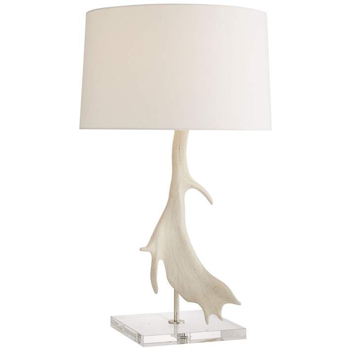 Arteriors Home Jackson Matte White Antler Table Lamp | LampsPlus.com