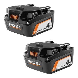 18V Lithium-Ion 4.0 Ah Battery 2-Pack | The Home Depot