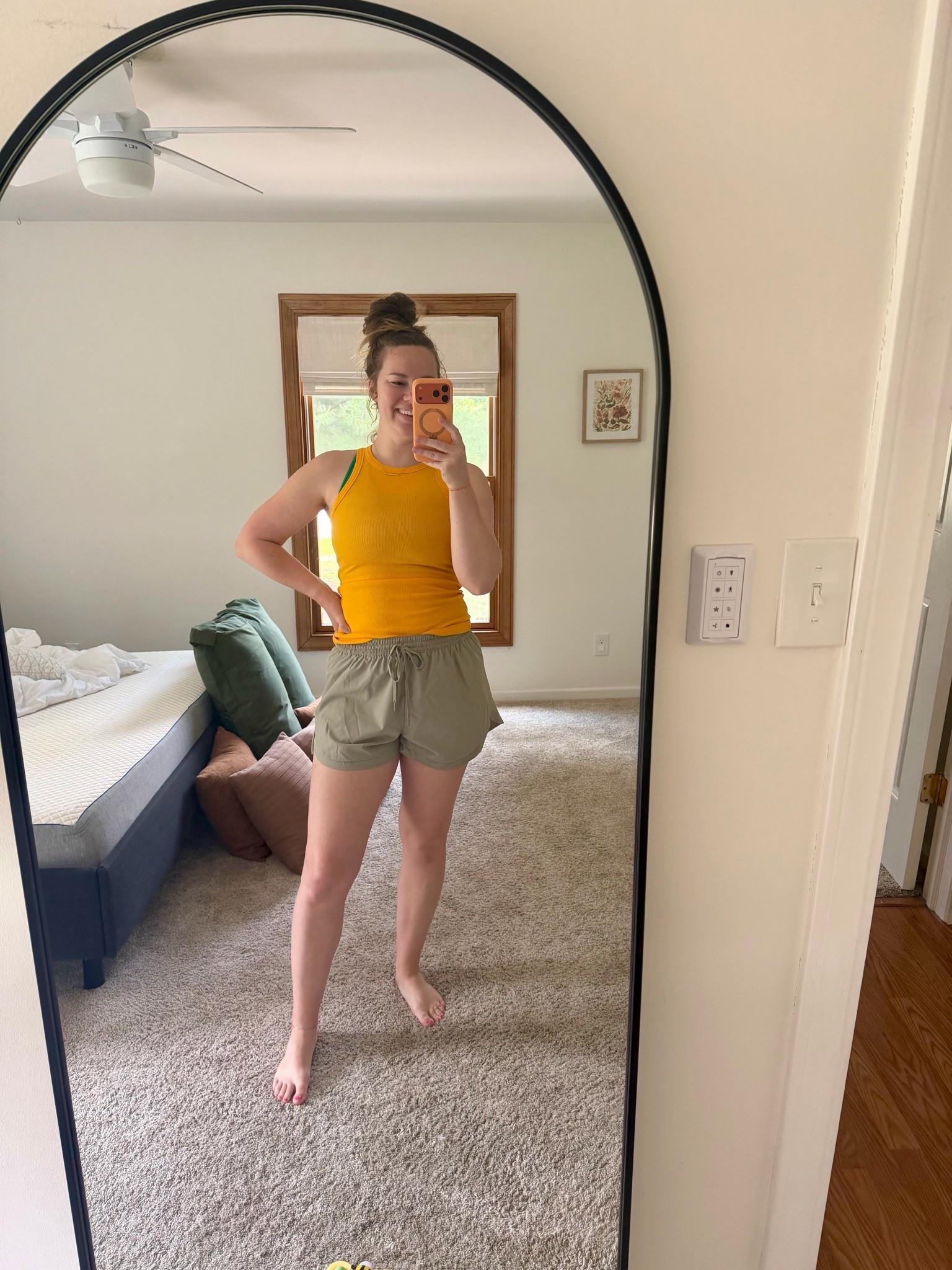 Saffron Tank & Lizard Gray shorts - love this combo together for summer! 

My shirts are in the color “ground fennel”

#LTKootd #LTKSeasonal #LTKActive