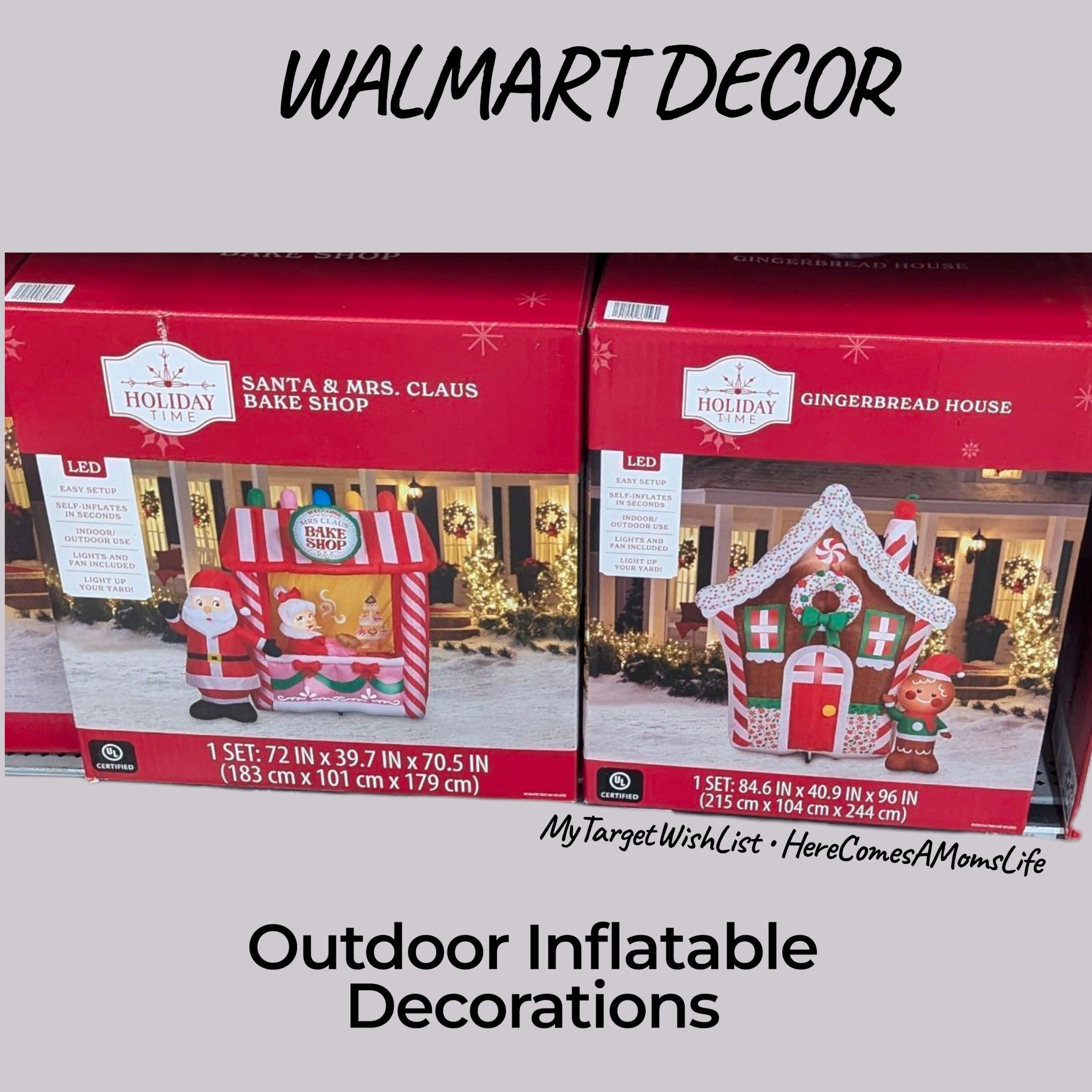 Outdoor Inflatable blow up decor for your yard. Santa Mrs Claus gingerbread bake shop are the sweetest thing you will see in the neighborhood 

#LTKHoliday #LTKHome #LTKSeasonal