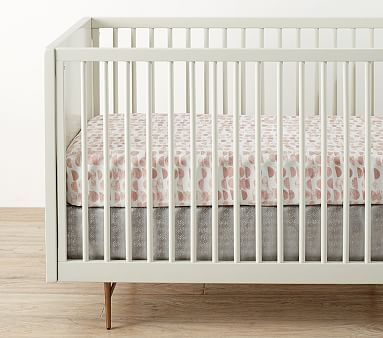 west elm x pbk Organic Half Moon Crib Fitted Sheet | Pottery Barn Kids