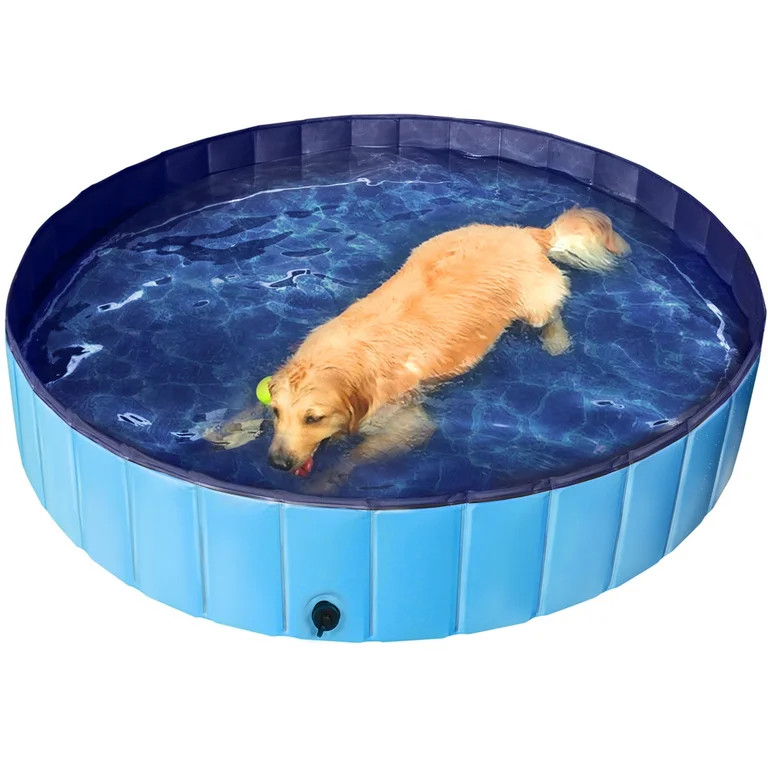 Alden Design 63'' Foldable Pet Swimming Pool for Indoor and Outdoor, Blue | Walmart (US)