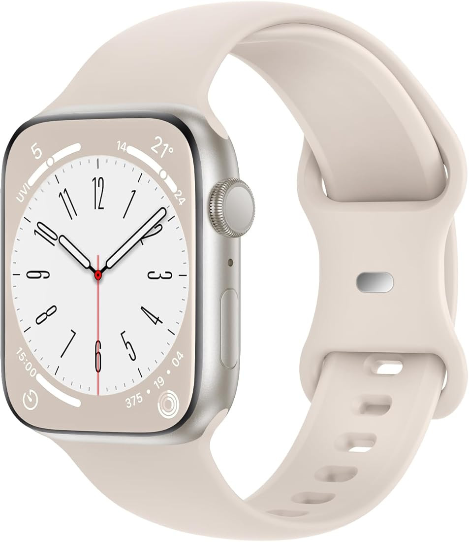 Distore Bands Compatible with Apple Watch 38mm 40mm 41mm 42mm 44mm 45mm 49mm, Soft Silicone Repla... | Amazon (US)