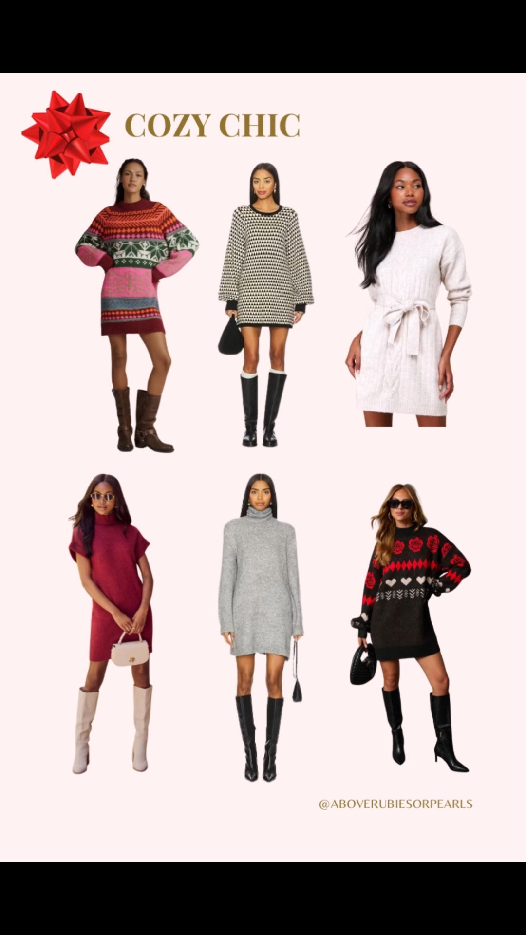 Cozy Chic: Sweater Dresses, Midi Skirts, Wrap Cardigans & Turtlenecks 

#LTKGiftGuide #LTKSeasonal #LTKHoliday