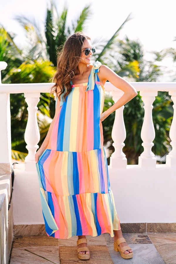 Want You Back Pink Striped Maxi Dress | The Mint Julep Boutique