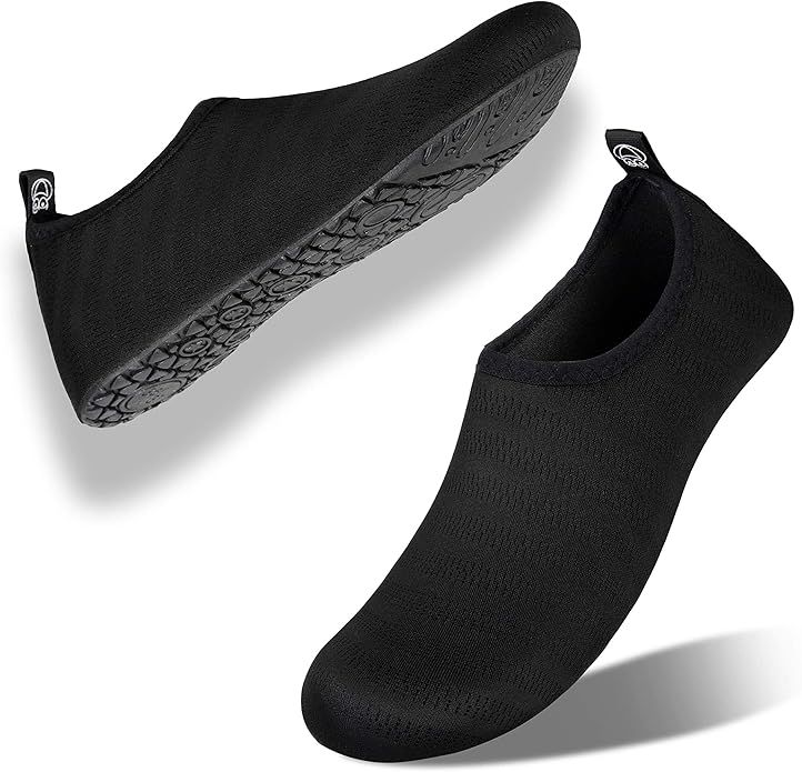 Mens Womens Water Shoes Barefoot Beach Pool Shoes Quick-Dry Aqua Yoga Socks for Surf Swim Water S... | Amazon (US)