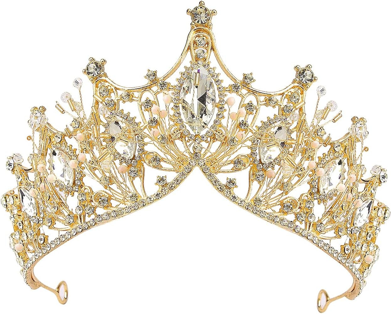 Queen Crown Tiaras and Crowns for Women Girls Crystal Princess Tiara Rhinestone Headband for Wedd... | Amazon (US)