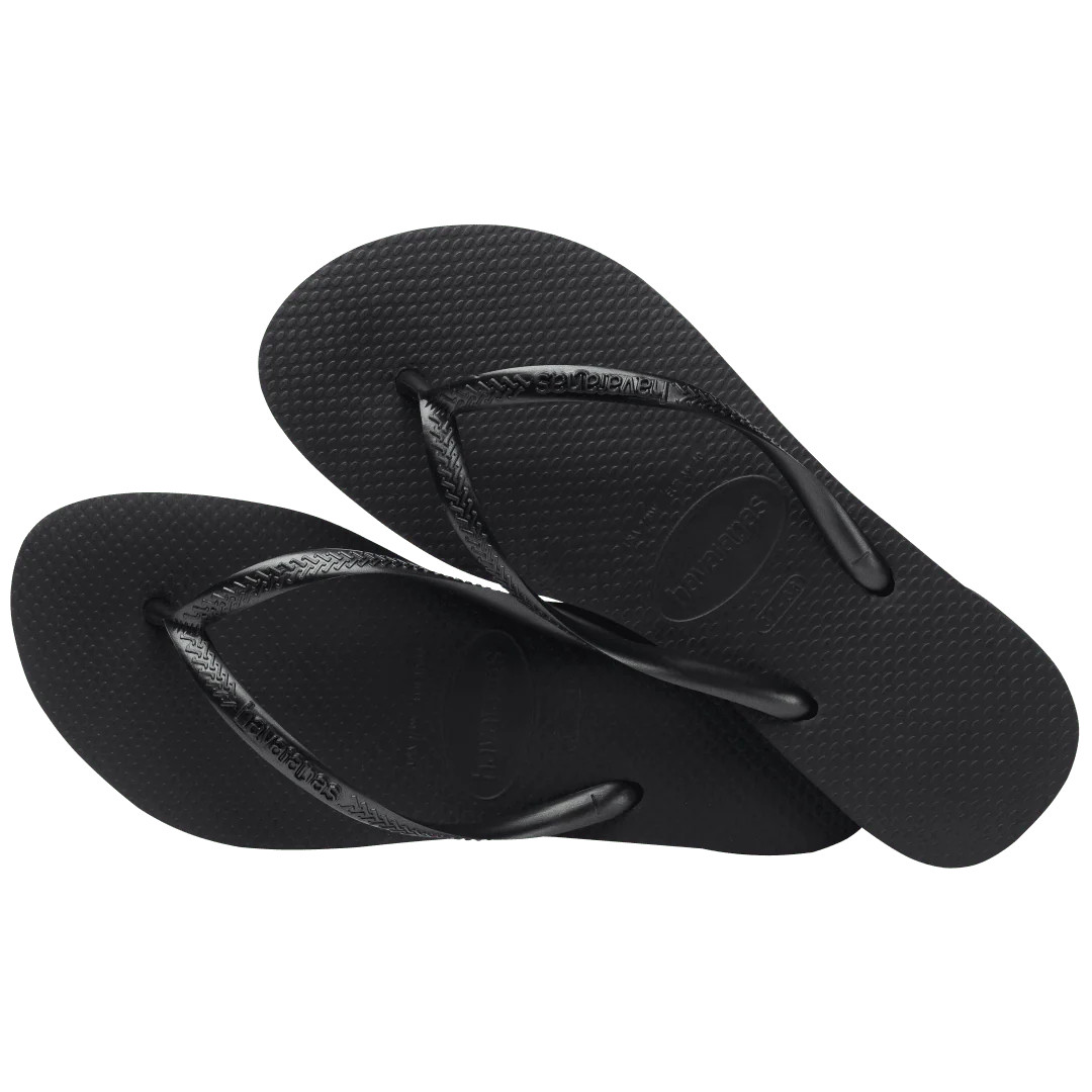 Women's Slim Flip Flops Black | Havaianas | Havaianas