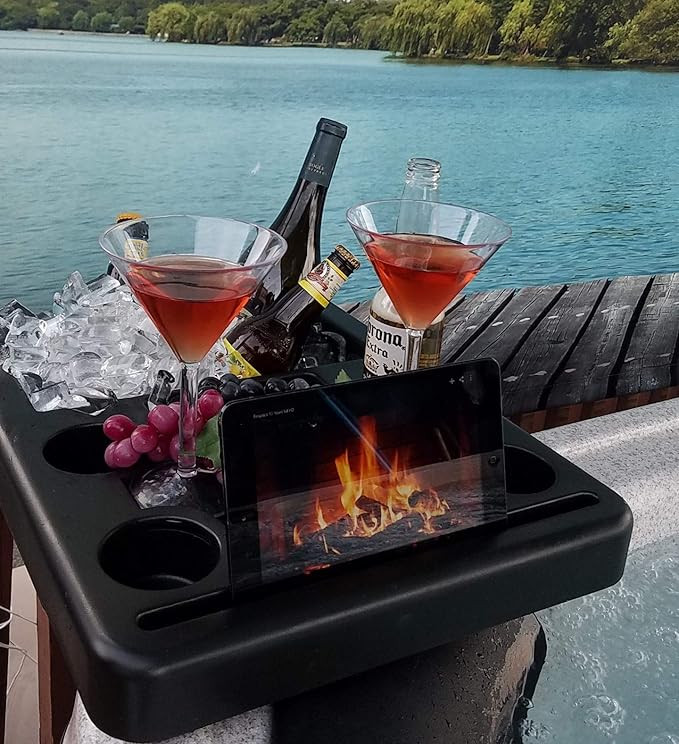 Hot Tub Ice Bucket , Tablet Stand, Drink Holder | Amazon (US)