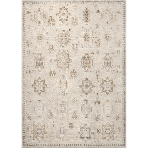 Elverta Medallion Machine Washable Runner Rug for Living Room Bedroom Dining Room Entryway Hallwa... | Birch Lane
