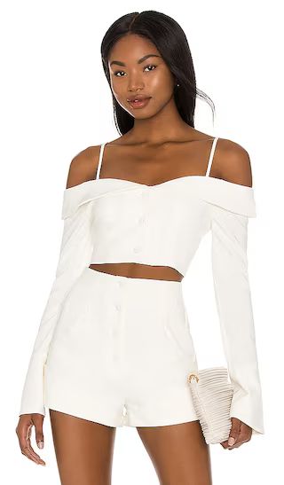 Paulina Top in Ivory | Revolve Clothing (Global)