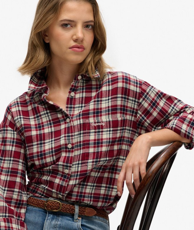 Check Flannel Relaxed Shirt | Superdry (UK)