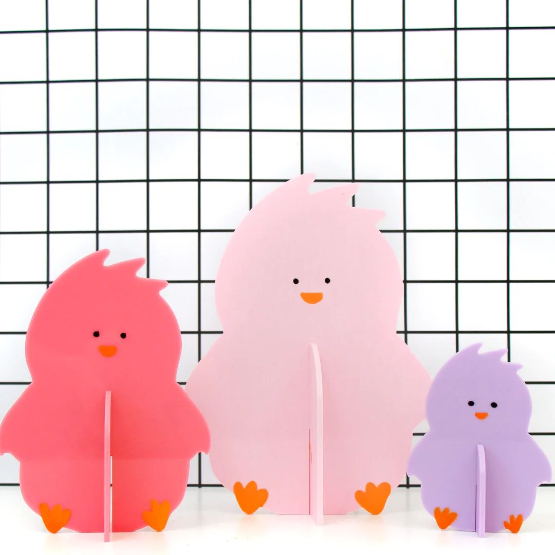 Pink and Lavender Acrylic Chicks | Ellie and Piper