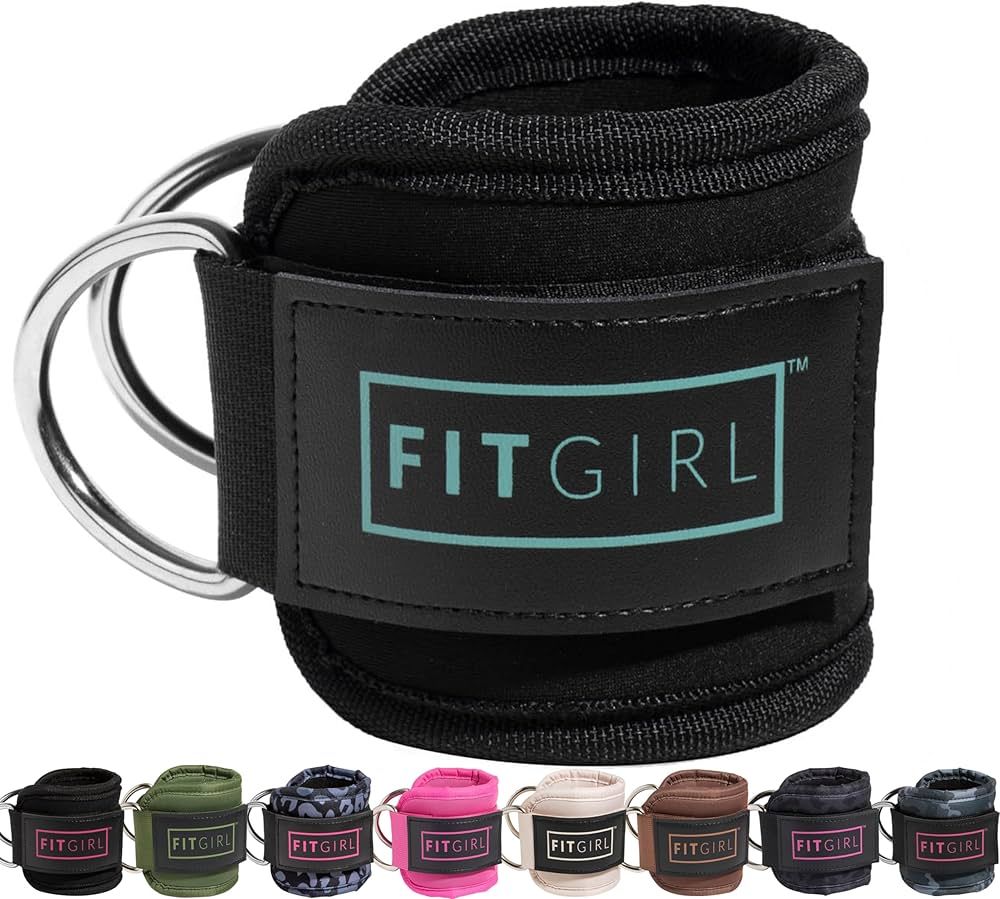 FITGIRL - Ankle Strap for Cable Machines and Resistance Bands, Work Out Cuff Attachment for Home ... | Amazon (US)