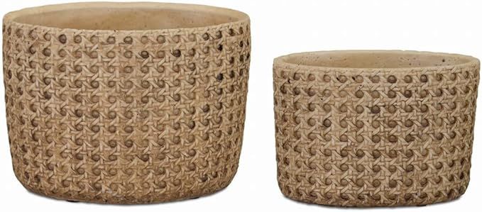 Melrose Cement and Sand Set of 2 Pot 82228DS | Amazon (US)