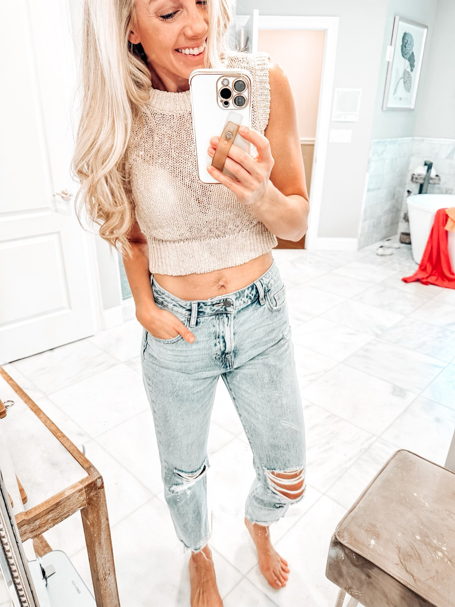 soooo many questions about where these jeans were from!! Obsessed with this fit🤍

#LTKU #LTKstyletip #LTKFind