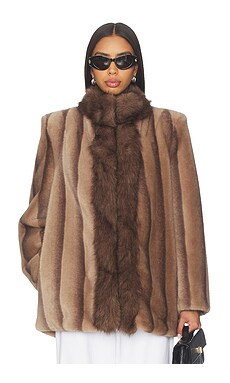 Ducie Sienna Coat in Champagne from Revolve.com | Revolve Clothing (Global)