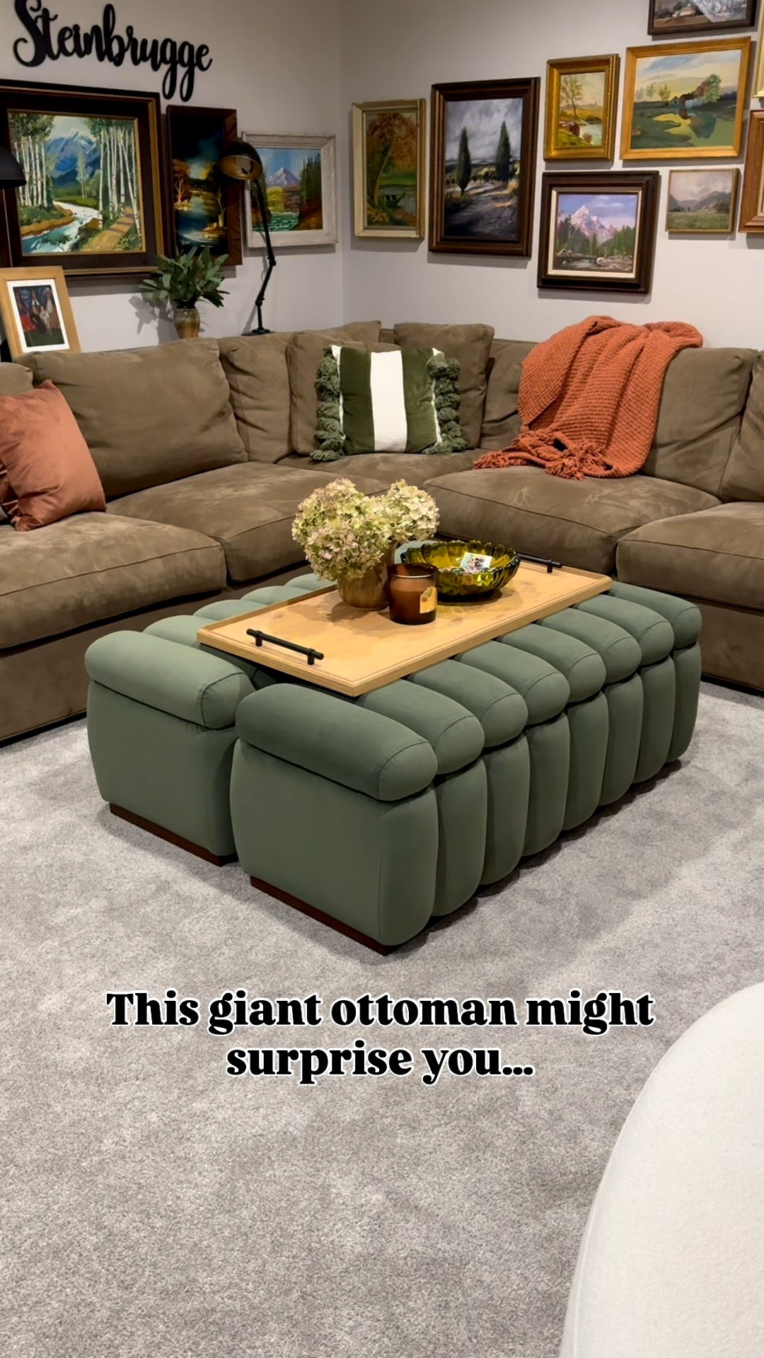 I put 2 Walmart storage benches back to back to create this oversized ottoman! They also come in beige! 

#LTKStyleTip #LTKHome #LTKOver40