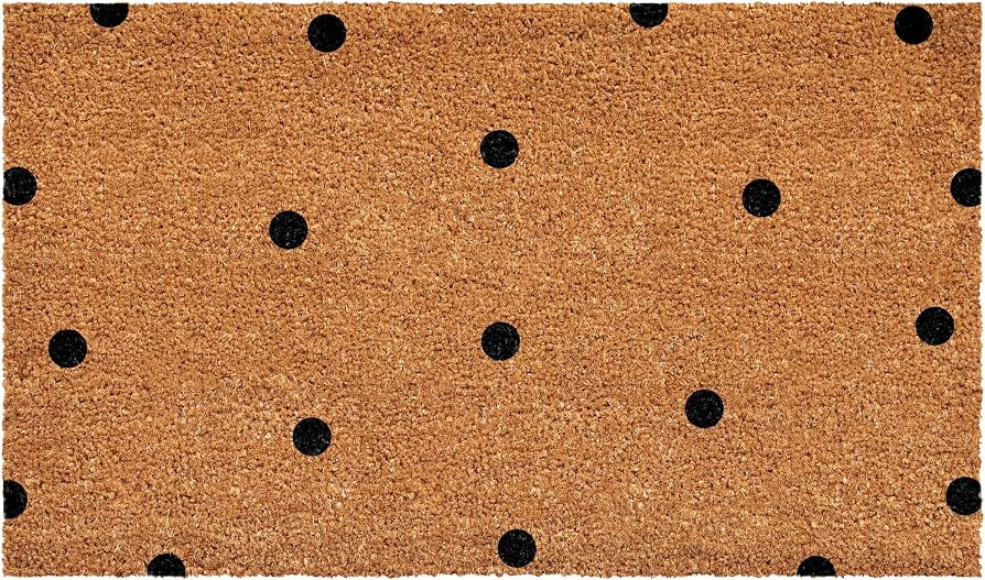 Calloway Mills Black Polka-Dots Doormat (24" x 36") | Amazon (US)