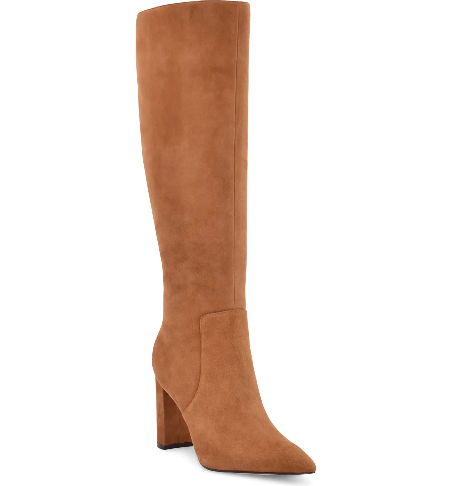 Size InfoTrue to size.Details & CareA pointy toe and wrapped block heel balance a versatile knee-... | Nordstrom