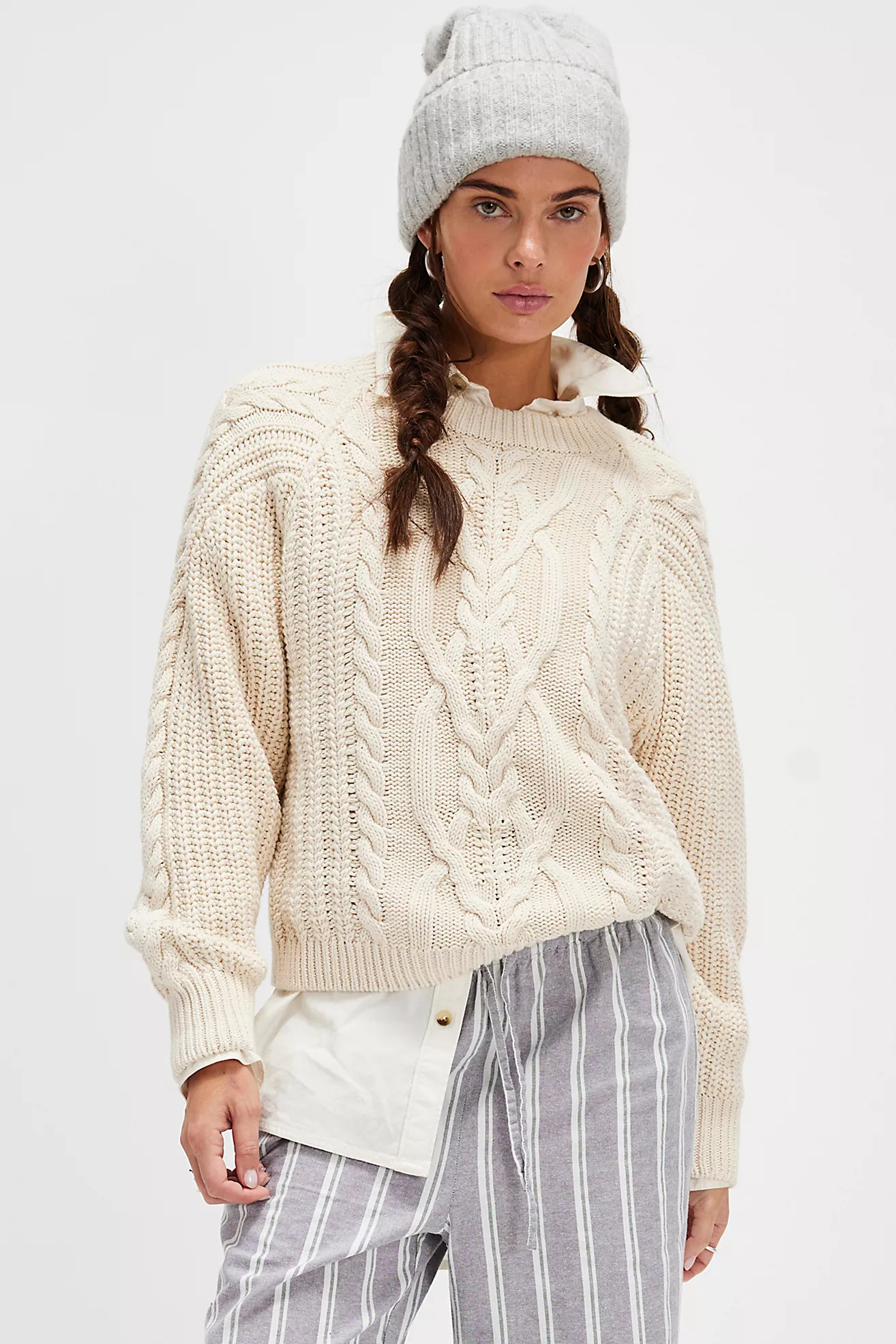 Frankie Cable Sweater | Free People (Global - UK&FR Excluded)