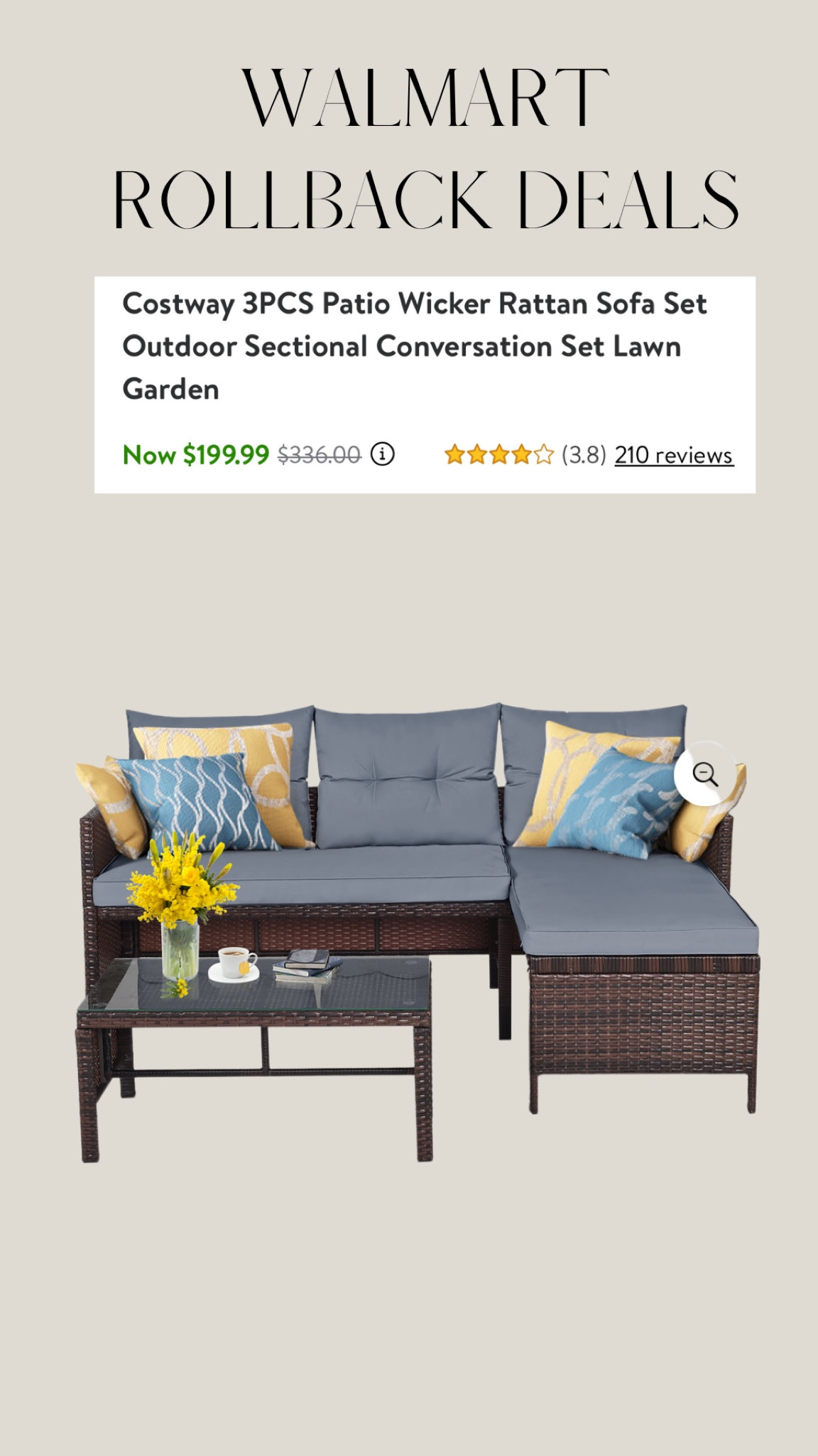 Walmart Rollback Patio Set

#LTKhome #LTKSeasonal #LTKsalealert