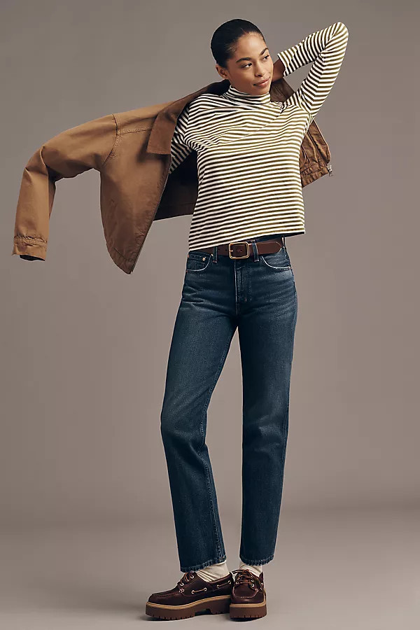 Kadence High-Rise Straight-Leg Jeans | Anthropologie (US)