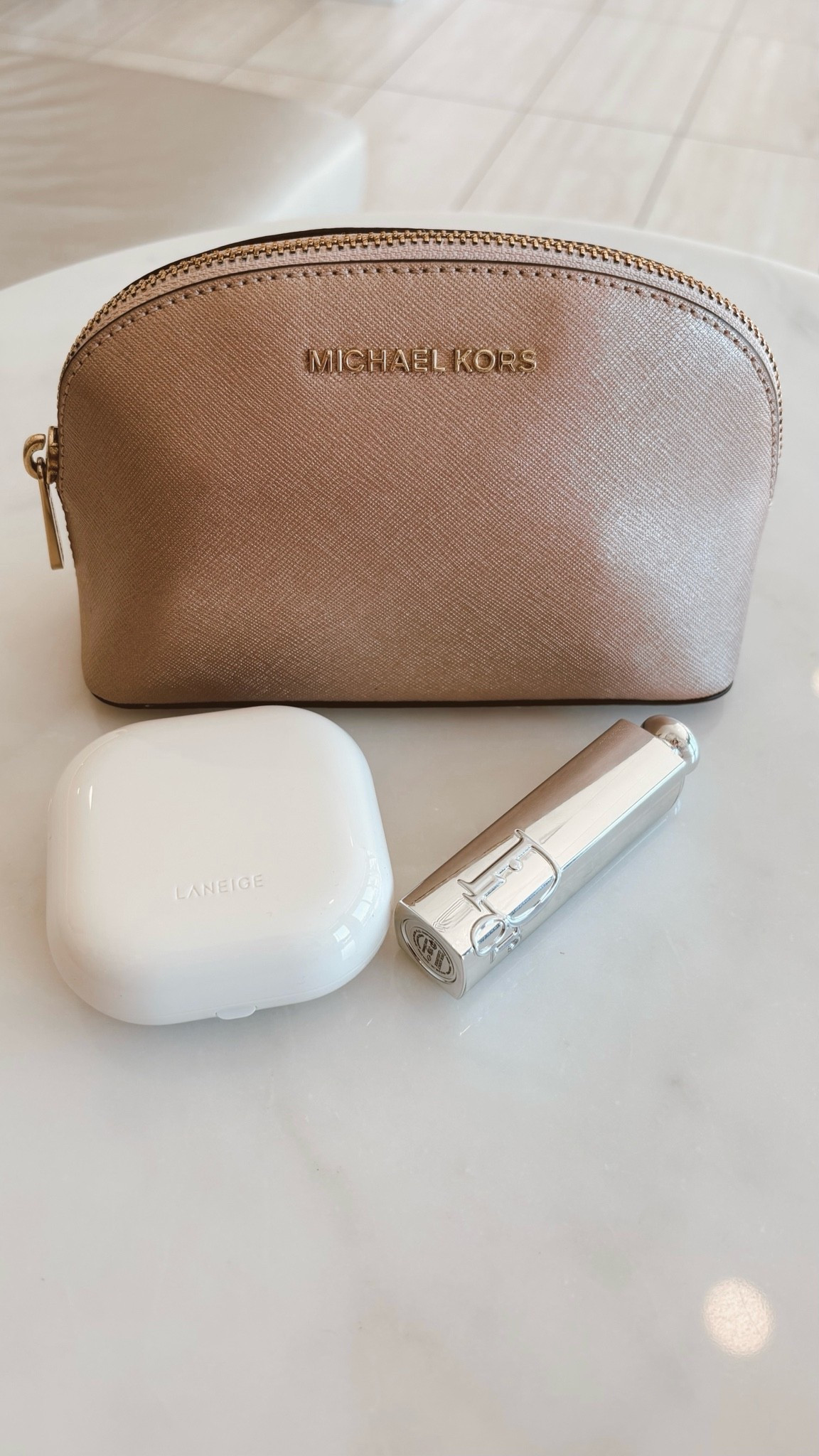 LTKSeasonal / ltkgrwm / LTKsalealert / Michael kors / Michael kors cosmetic bag / Michael kors Cindy travel bag / rose gold cosmetic bag / cosmetic bag / makeup bag / travel bag / travel makeup bag / Dior lip glass / Dior beauty / Dior / laneige / laneige blurring powder / blurring powder / setting powder / beauty / luxury beauty / lip gloss / lipstick / sale / sale alert

#LTKBeauty #LTKmorningroutine #LTKselfcare