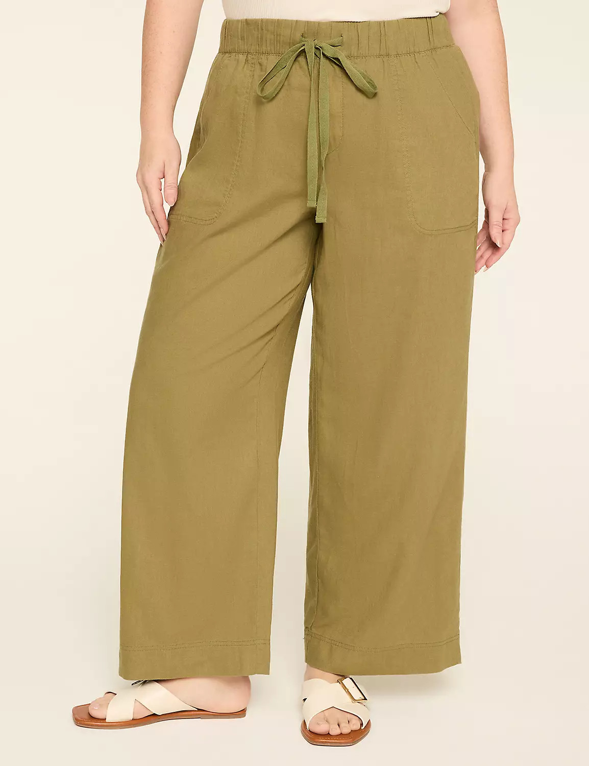 Linen Wide Leg Pant | Lane Bryant (US)