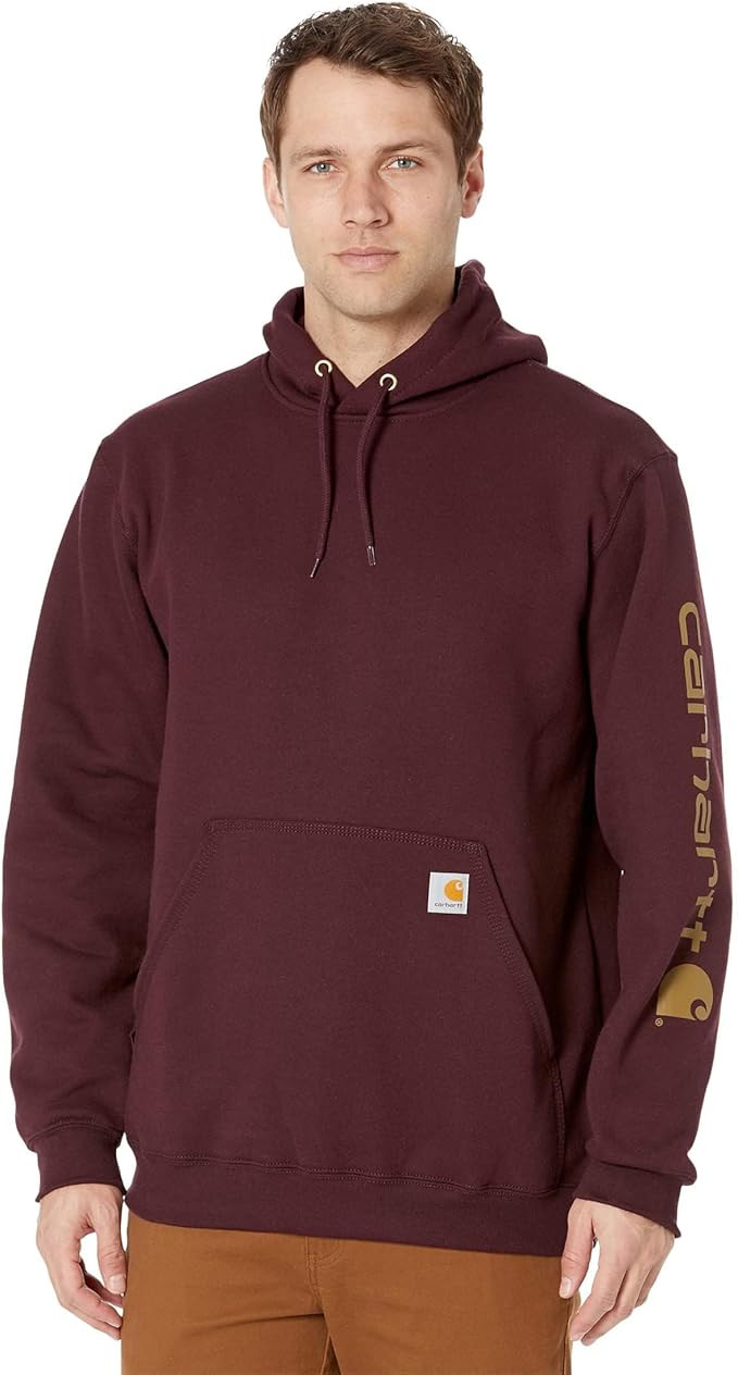 Carhartt Men's Loose Fit Midweight Logo Sleeve Graphic Sweatshirt | Amazon (US)