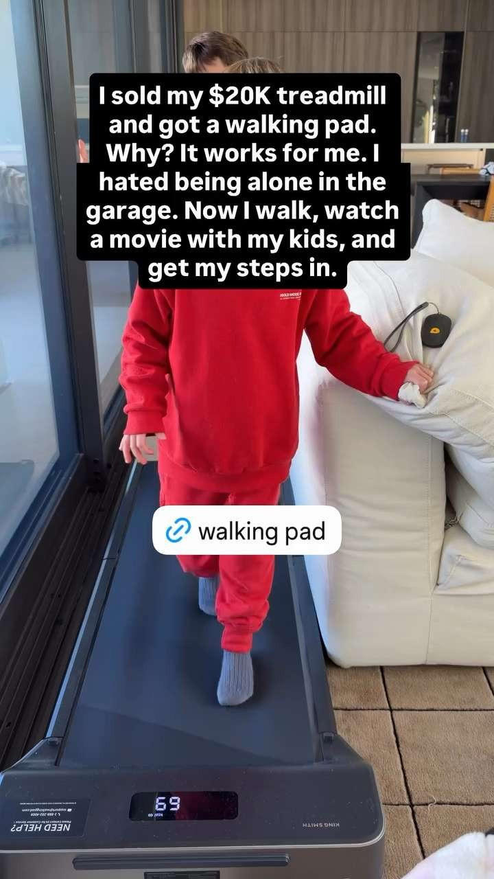 I sold my $20k treadmill and got a walking pad.  

 #LTKfitnessgoals #LTKselfcare #LTKHome