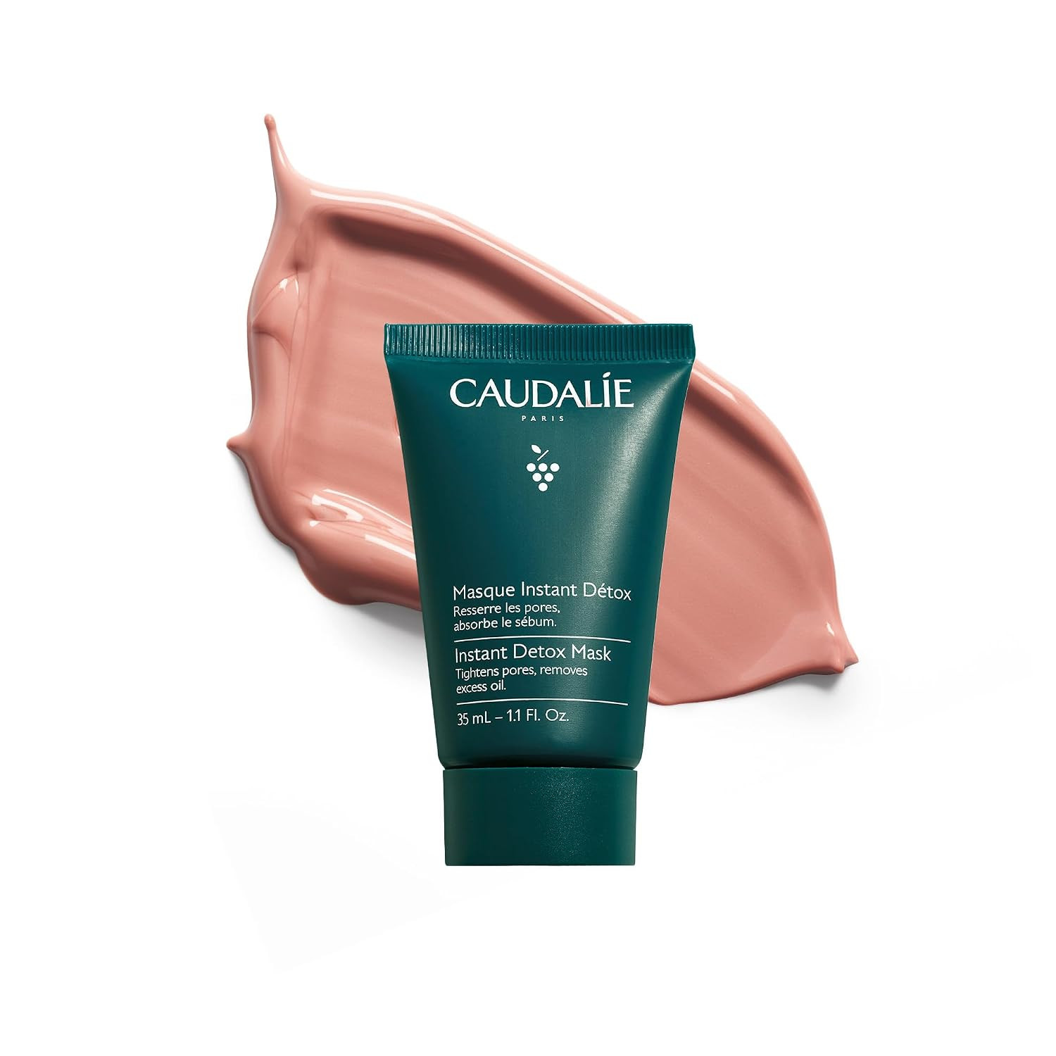 Caudalie Instant Detox Mask, Pore Minimizing Pink Clay Face Mask | Amazon (US)