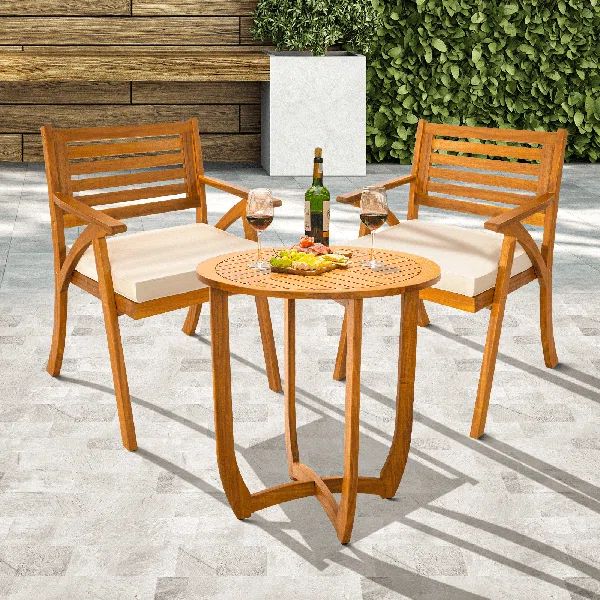 Sauvage 2-Person Patio Dining Set with Cushions: Heavy Duty and Easy Assembly | Wayfair North America