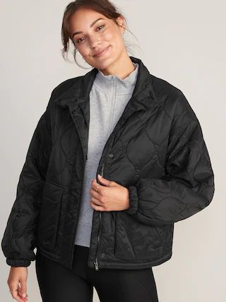 Packable Oversized Water-Resistant Quilted Jacket for Women | Old Navy (US)