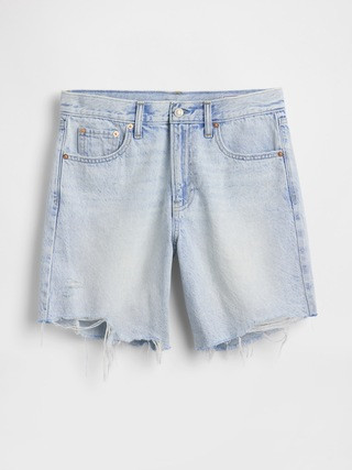 Mid Rise Loose Denim Bermuda Shorts | Gap (CA)