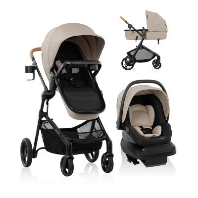 Evenflo Pivot Travel System with LiteMax NXT Infant Car Seat - Latte Tan | Target