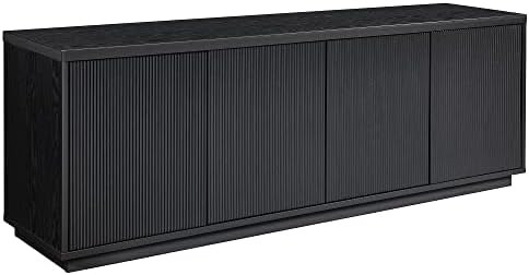 Henn&Hart Hanson Rectangular TV Stand for TV's up to 75" in Black Grain | Amazon (US)