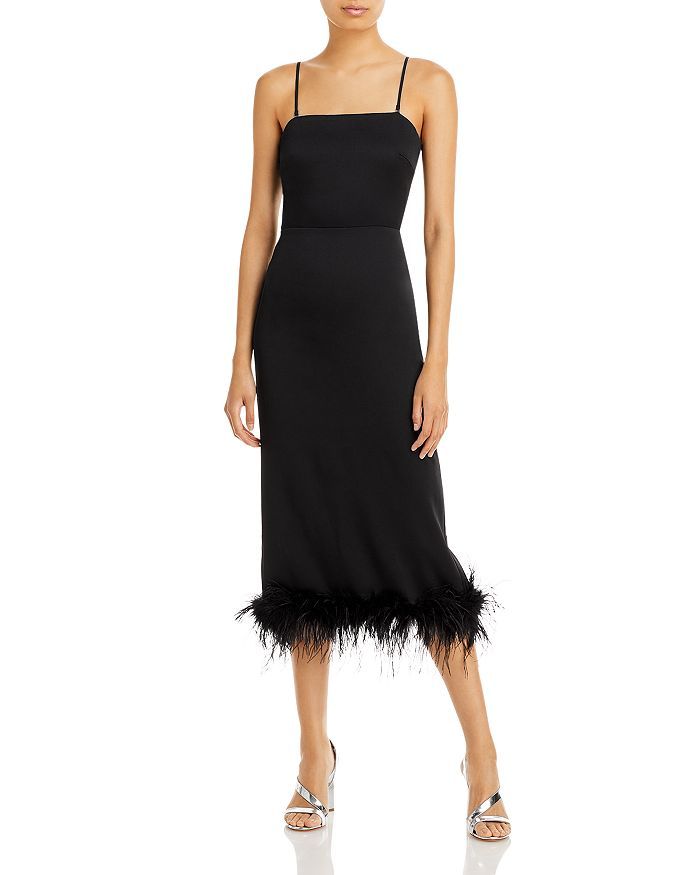 Mareena Feather Column Midi Dress | Bloomingdale's (US)