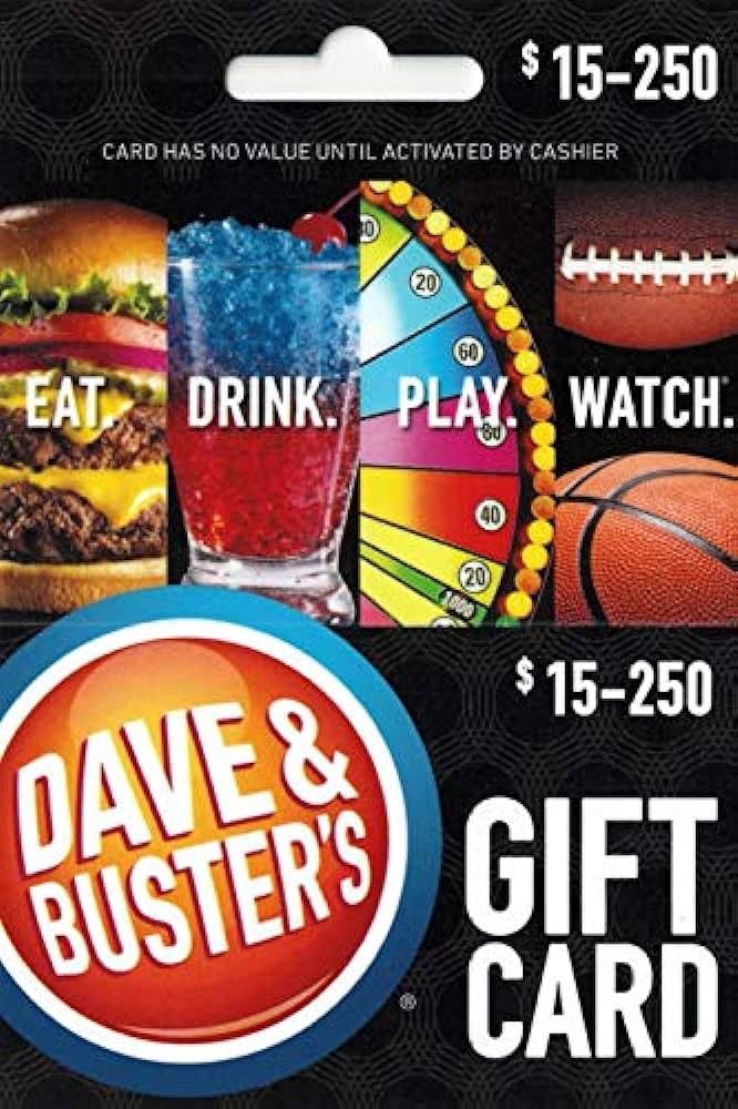 Dave and Busters Gift Card $50 | Amazon (US)