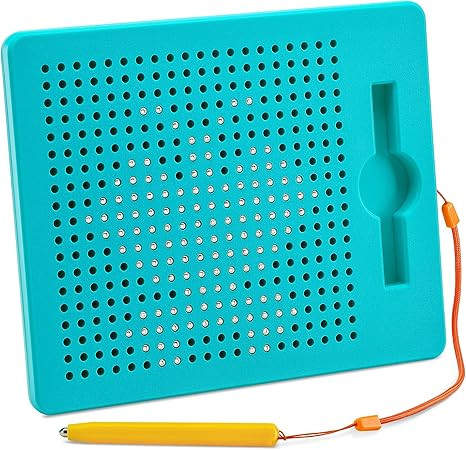 Magnetic Drawing Board for Kids & Toddlers with Beads and Magnet Stylus Pen - Magnetic Tablet Toy... | Amazon (US)